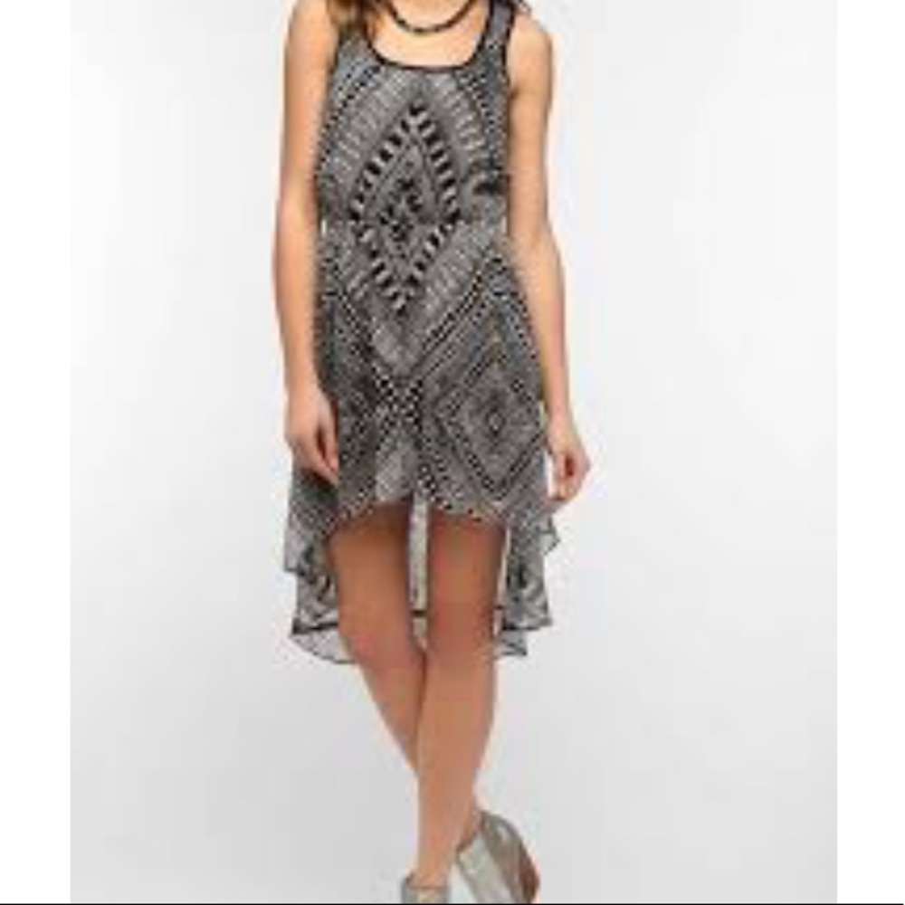 High low tribal patterned dress by Angie